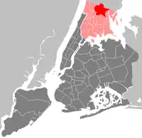 Location in The Bronx