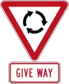 Give Way at Roundabout (give way to vehicles coming from the right)