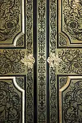 Baroque rinceaux on an armoire, attributed to Nicolas Sageot, c.1710, oak, marquetry of tortoiseshell on a brass background, Museum of Decorative Arts, Paris