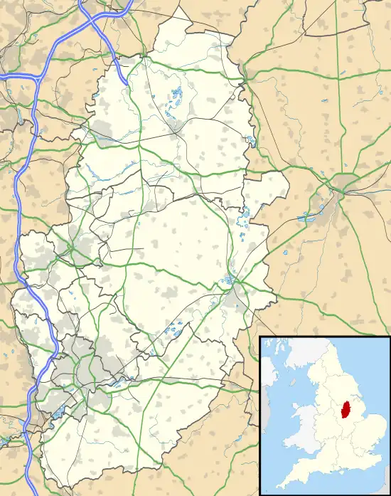 Sutton-in-Ashfield is located in Nottinghamshire