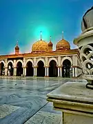 His dargah or mazar in Nagpur, India (21°6′53.05″N 79°7′23.38″E / 21.1147361°N 79.1231611°E / 21.1147361; 79.1231611)