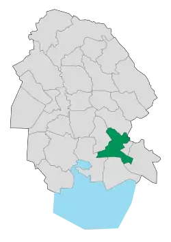 Location of Omidiyeh County in&nbsp;Khuzestan&nbsp;province