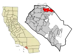 Location within California and Orange County