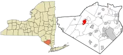 Location of Middletown, New York