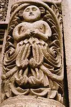 An ornate of the portal