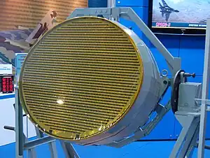 N036 Byelka AESA radar for PAK FA at 2009 MAKS Airshow