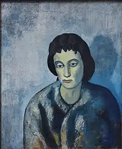 Pablo Picasso, 1902, Woman with Bangs, 61.3 x 51.4&nbsp;cm, The Baltimore Museum of Art, Maryland