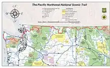 Image 21Pacific Northwest National Scenic Trail overview map (from Pacific Northwest Trail)