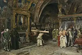 Penitents at the Basilica of Saint Francis of Assisi, Museo del Prado