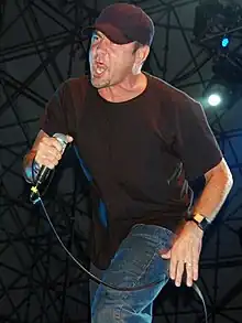 Lindberg on stage with Pennywise in 2006.