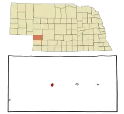 Location within Perkins County and Nebraska