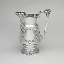 Pitcher; circa 1872; silver; overall: 28.6 x 15.6 x 21.9&nbsp;cm; Metropolitan Museum of Art