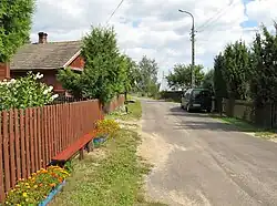 Houses by the roadside in Rybaki