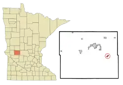 Location of Sedan, Minnesota