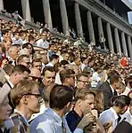 John F. Kennedy attending a game in 1963