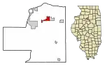 Location of Mark in Putnam County, Illinois.