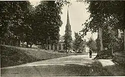 Photograph from 'The Meeting-House'depicted in Quabbin; the story of a small town with outlooks upon Puritan lifeby Francis H. Underwood The church is in Enfield.
