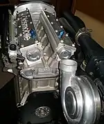 900&nbsp;hp (671&nbsp;kW) - rear. Single turbocharger.