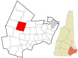 Location in Rockingham County and the state of New Hampshire.