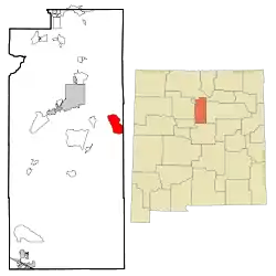 Location of Glorieta, New Mexico