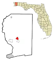Location in Santa Rosa County and the U.S. state of Florida