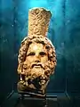 Head of Serapis, from a 3.7-metre (12&nbsp;ft) statue found off the coast of Alexandria