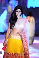 Shamita Shetty in an A-line lehenga