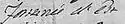 Maria Fortunata d'Este's signature