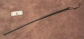 A 90&nbsp;cm (3&nbsp;ft) plastic sjambok used by South African Police.