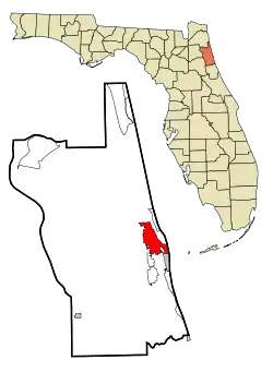 Location in St. Johns County and the U.S. state of Florida