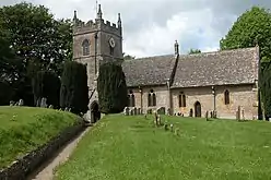 St Peter's Church in Upper Slaughter doubled as the Anglican church in Kembleford