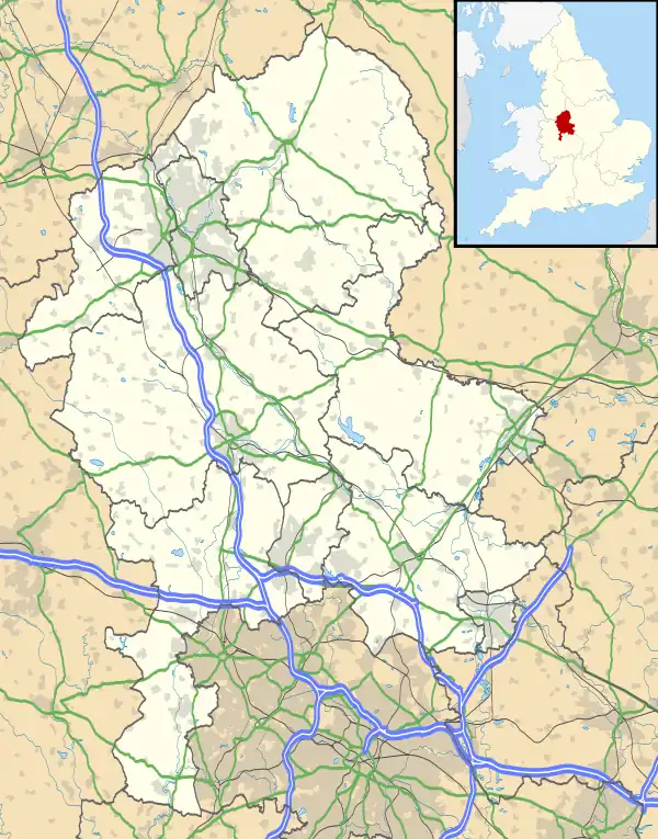 Rocester is located in Staffordshire