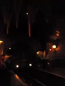 Boarding station of the ride