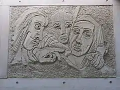 Stations of the Cross, William Mitchell – Jesus is betrayed and arrested