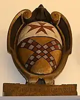 The arms of Jacopo Fioravanti c. 1570 in the Palazzo della Carovana, the headquarters of the Knights of St. Stephen, Pisa.