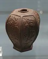 Brown Bottger tea caddy, ~1710