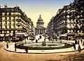 Rue Soufflot and Place Edmond-Rostand with the Panthéon in the back seen from Boulevard Saint-Michel, c. 1900