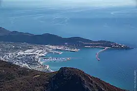 Port of Bar, the largest seaport in Montenegro
