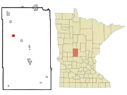 Location of Eagle Bend, Minnesota