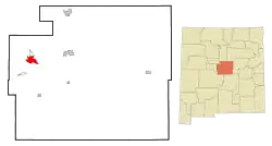 Location of Torreon in Torrance County, New Mexico