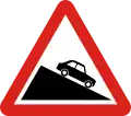 Steep descent