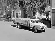 Bedford TJ used as brewery transporation truck in 1960s Norway