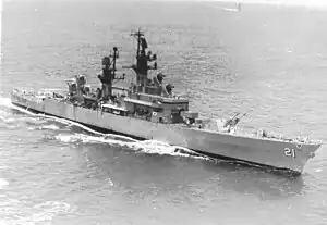 Gridley after modernization, but prior to NTU.
