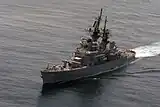 Small missile-armed surface warship.