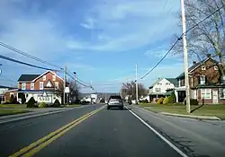 US 322 westbound in Hinkletown