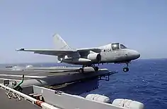 The last take off from the USS Constellation performed by NE-704 of VS-38.
