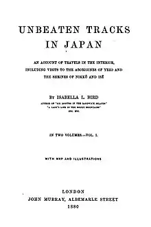 Title page for "Unbeaten Tracks in Japan"
