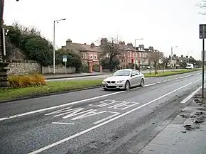 View east along the Clontarf Road from the railway bridge - geograph.org.uk - 2217192.jpg