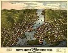 Mystic River, Connecticut and Mystic Bridge, Connecticut