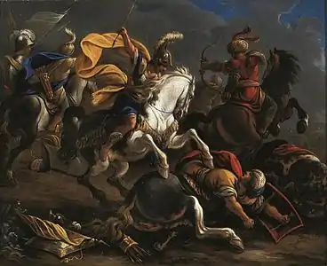 Vincent Adriaenssen, Cavalry battle between Turks and Christians